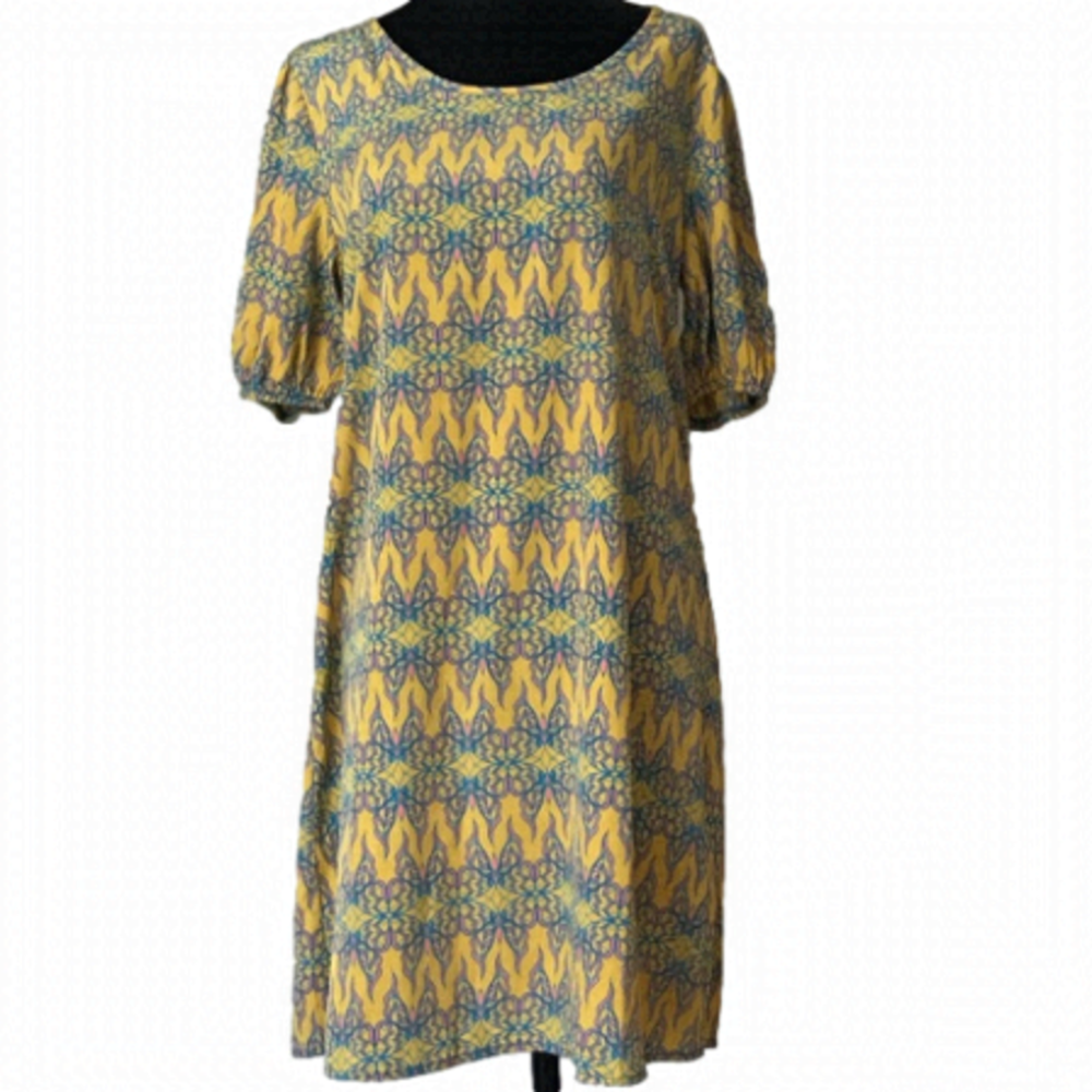 FRANCESCA’S boutique butterfly, balloon sleeve dress. Medium.